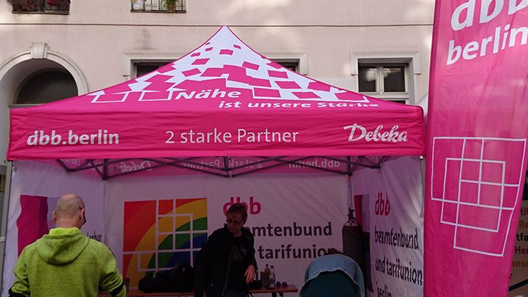 dbb berlin und Fachgewerkschaften beim Motzstraßenfest